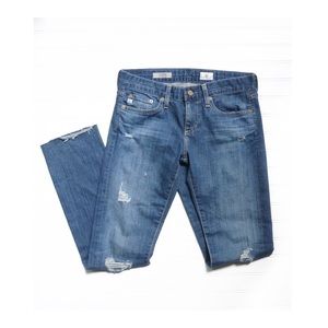AG Jeans The Tomboy Relaxed Distressed Ripped